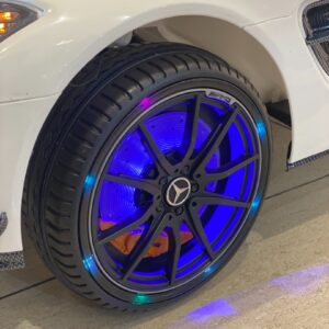ماشین شارژی بنز sx128 فرمان برقی سفید - Image 3