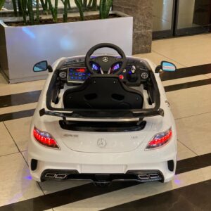ماشین شارژی بنز sx128 فرمان برقی سفید - Image 4