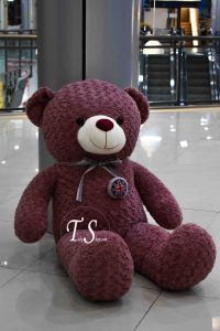 خرس صورتی پاپیون دار 150 سانتی