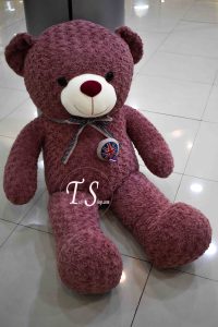 خرس صورتی پاپیون دار 150 سانتی