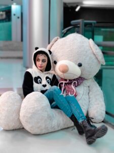 خرس سفید پاپیون چرمی 170 سانتی 2022