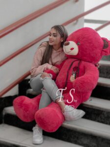 خرس زرشکی بوسه بر پوزه 160 سانتی