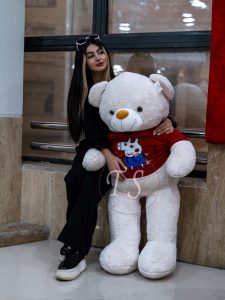 خرس تدی غول‌پیکر ۲ متری گلبه ای